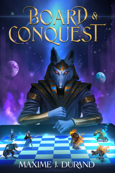 Board & Conquest: A Godly LitRPG (first book stubbing on June 11th) by Maxime J. Durand (Void Herald) book cover