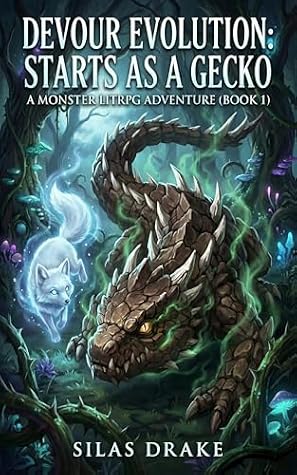 Devour Evolution: Starts as a Gecko: A Monster LitRPG Adventure by Silas Drake book cover