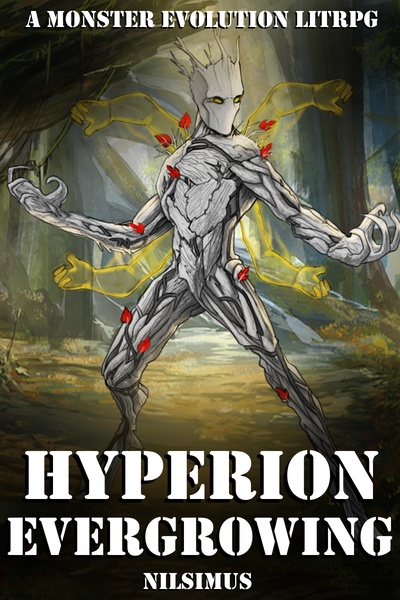 Hyperion Evergrowing: A Monster Evolution LitRPG by Nilsimus book cover