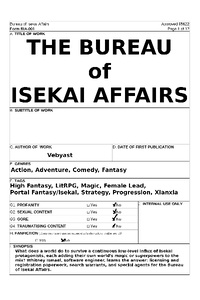 The Bureau of Isekai Affairs by Vebyast book cover